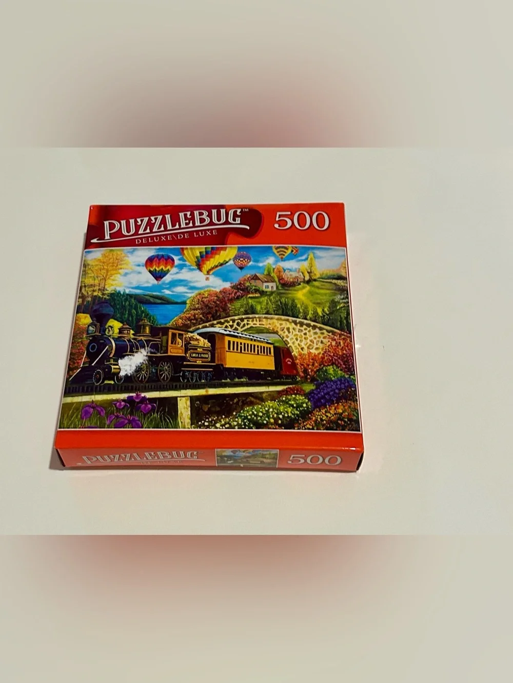 New “County Express” 500 Pieces Puzzlebug DeLuxe Hot Air Balloons 18”x 14”